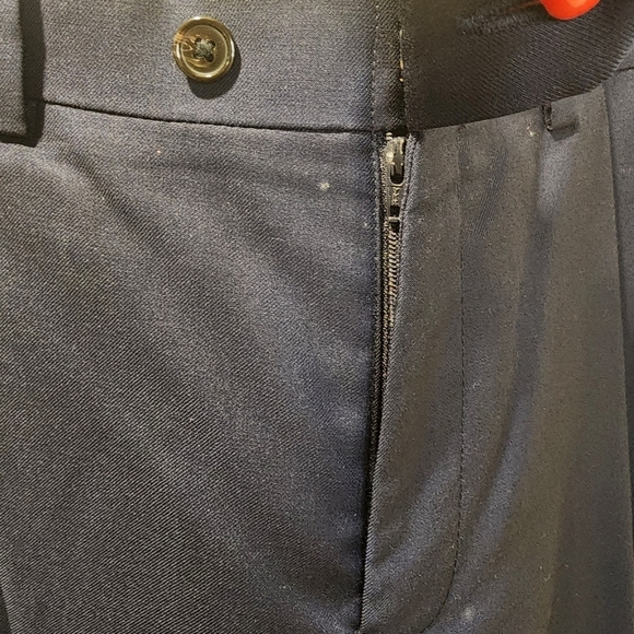 Lauren Ralph Lauren Men's Flat From Straight legs Navy blue pants size … - Picture 11 of 13